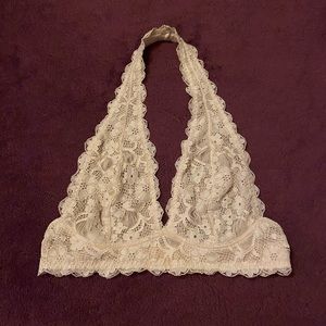 Free People Floral Halter Bralette